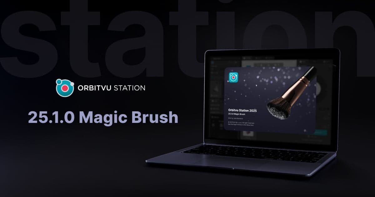 Baner wydania Orbitvu Station - 25.1.0 „Magic Brush”