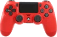 Czerwony kontroler PS4 dla branży elektronicznej