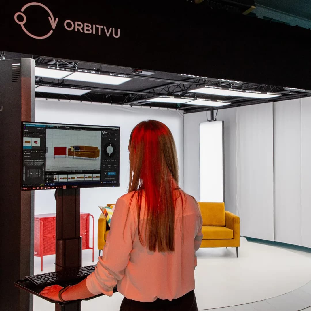 Workflow studia Orbitvu do fotografii mebli z operatorem