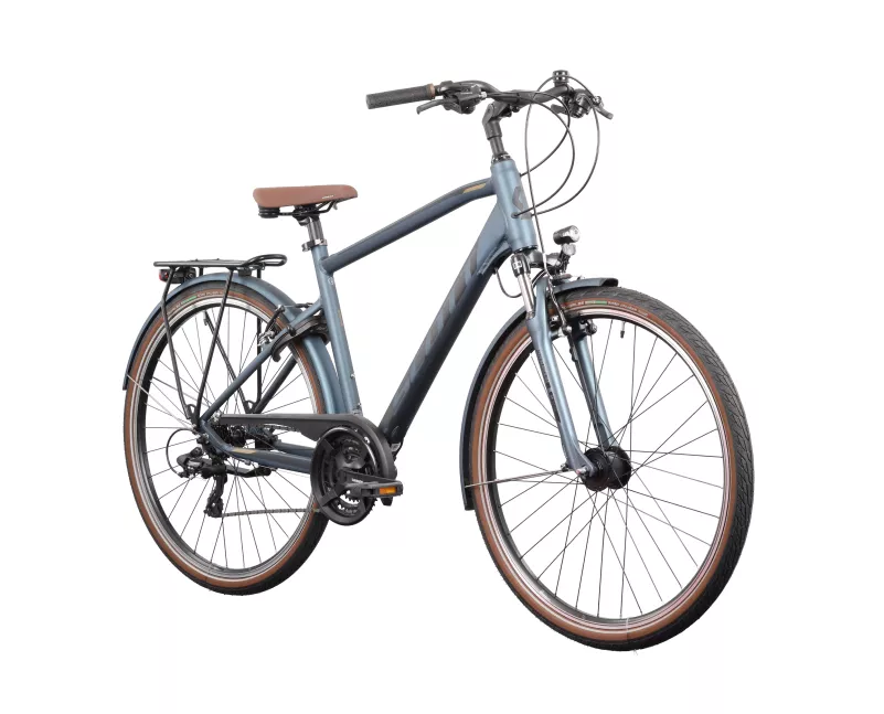 Packshot szarego roweru miejskiego