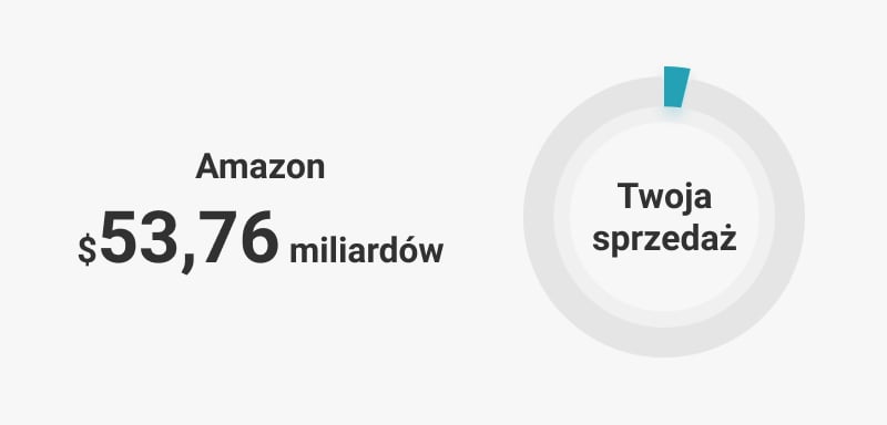 Infografika: skala sprzedaży na Amazonie