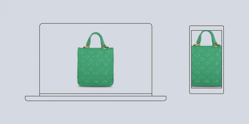 Mockup zdjęć produktowych na laptopie i smartfonie