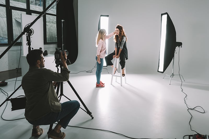 Praca w studiu fotograficznym - przykład
