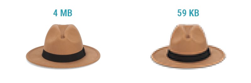 Image size illustration - a hat - image for ecommerce