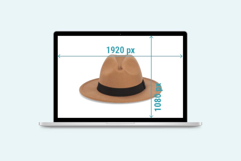 Horizontal and fitting the screen - image for ecommerce
