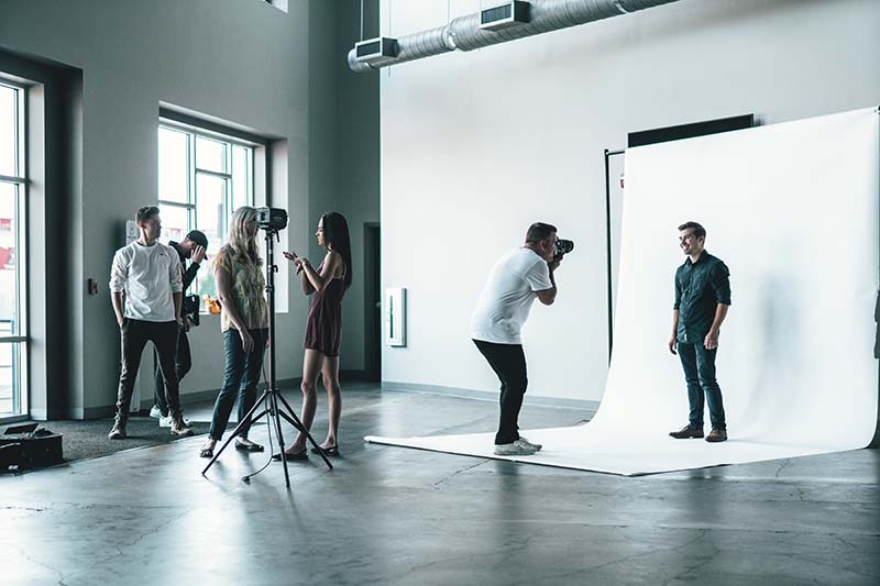 Sesja w studiu fotograficznym