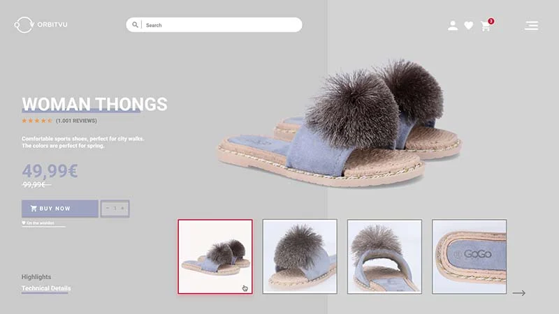 Karta produktu - para butów z prawidłowymi packshotami w sklepie online