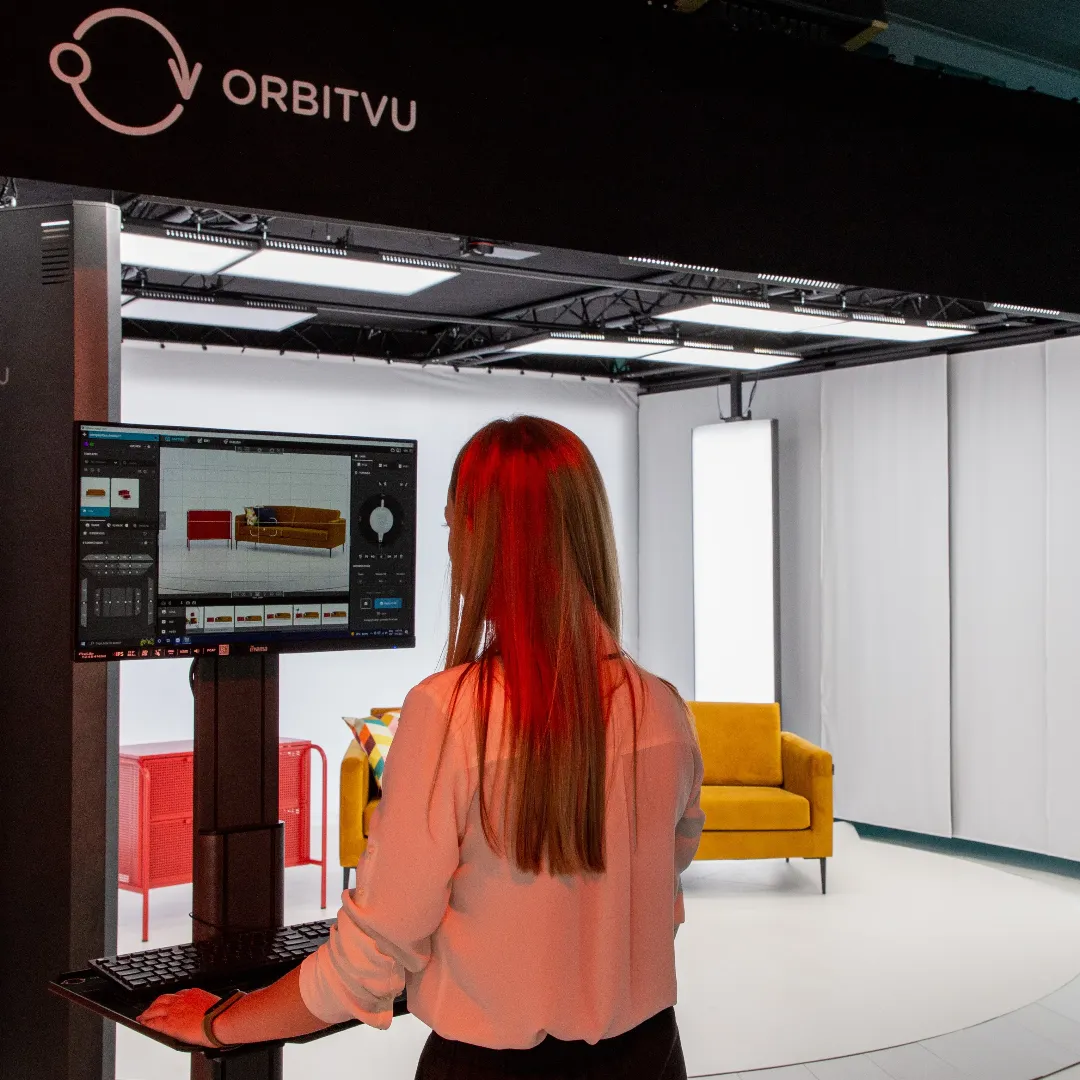 Workflow studia Orbitvu do fotografii mebli z operatorem