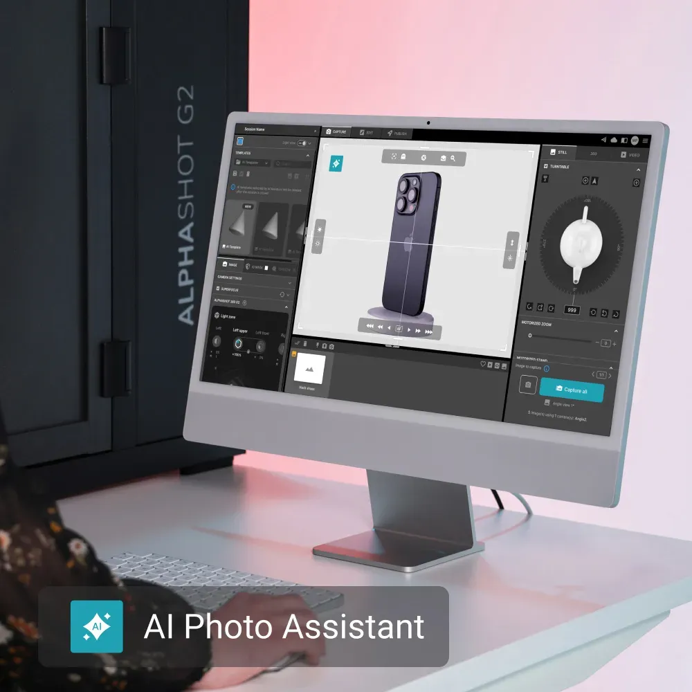 Alphashot Pro G2 z AI Photo Assistant